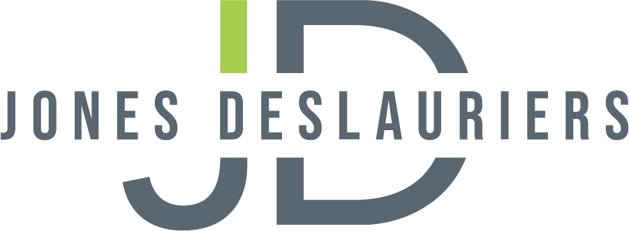 The Jones DesLauriers Logo.